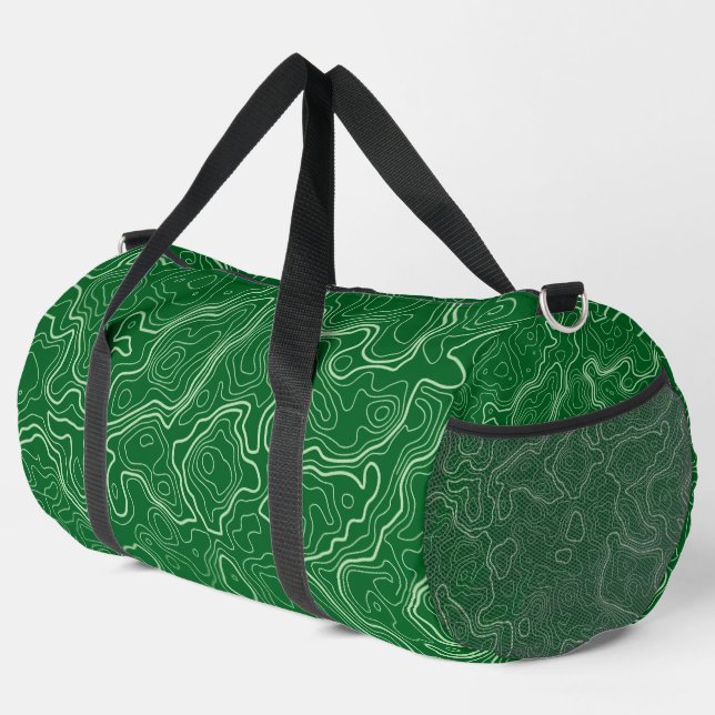 Sac De Sport Motif de topographie verte (Coin droit)