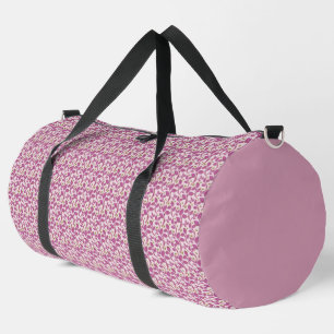 Sac De Sport Motif de vigne botanique rose, design floral de la
