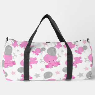 Sac De Sport Motif Des Eléphants Roses, Eléphants Mignons, Étoi