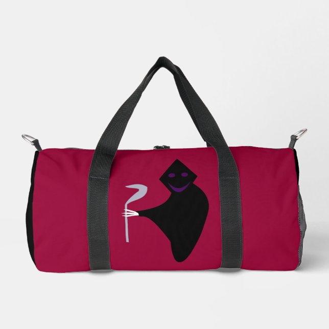 Sac De Sport Motif d'Halloween de faucheuse grise (Recto)