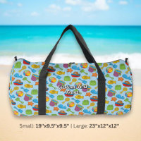 Motif d'icônes de jouets de plage