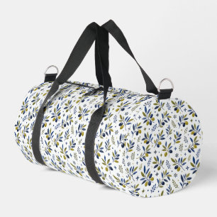 Sac De Sport Motif d'olive de campagne française aquarelle vert