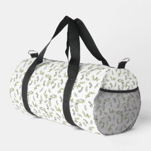 Sac De Sport Motif d'olive vert sauge aquarelle botanique