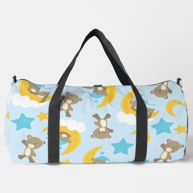 Sac De Sport Motif D'Ours, Mignonnes Ours, Nounours, Étoiles (Recto)