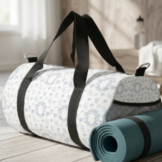 Sac De Sport Motif élégant de toile bleue vintage