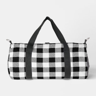 Sac De Sport motif En vichy chèque (noir)