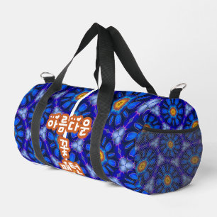 Sac De Sport Motif Fleurs bleues Abstraites