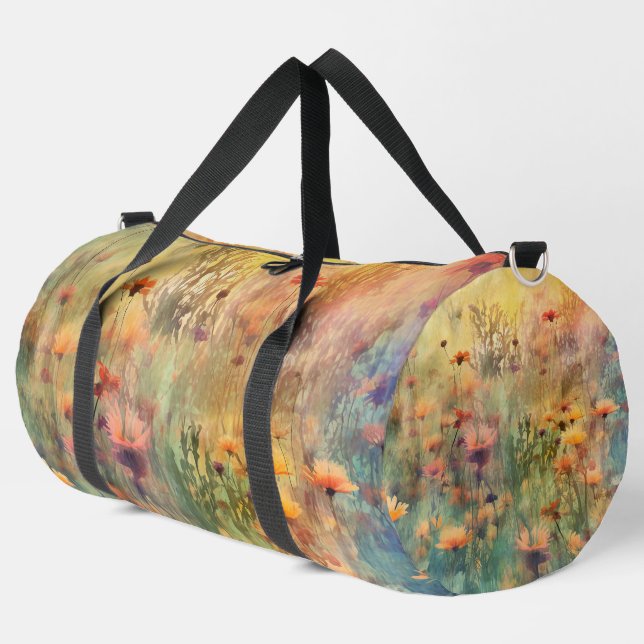 Sac De Sport Motif Fleurs de Champ (Coin gauche)