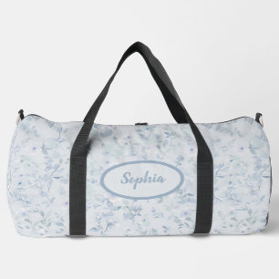 Sac De Sport Motif floral bleu pastel