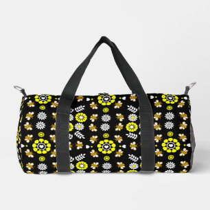 Sac De Sport Motif floral botanique d'abeille