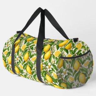 Sac De Sport Motif floral botanique vintage au citron