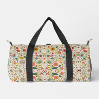 Motif floral complexe botanique