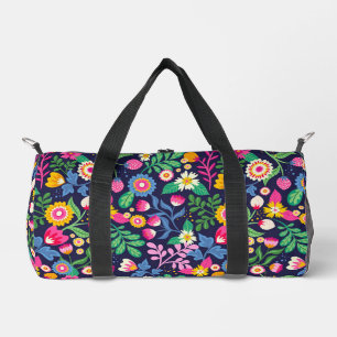 Sac De Sport Motif floral exotique peint à la main-48330