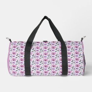 Sac De Sport Motif floral Papillon Violet Cottagecore Mignon
