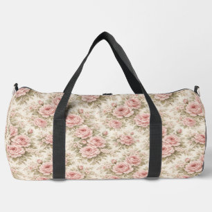 Sac De Sport Motif floral transparent de rose élégante vintage
