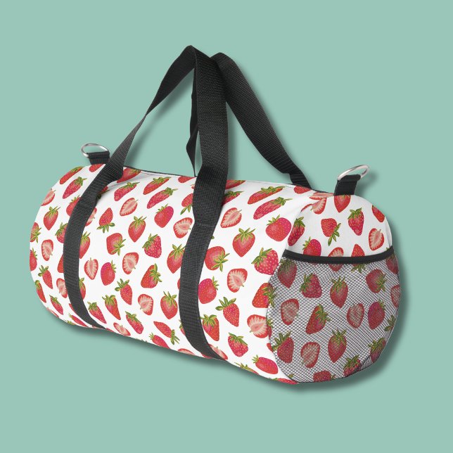 Sac De Sport Motif fraise (Strawberry pattern duffel bag)