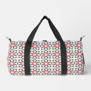 Sac De Sport Motif géométrique floral rose marine