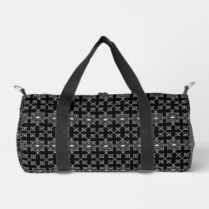 Sac De Sport Motif géométrique noir et blanc mignon
