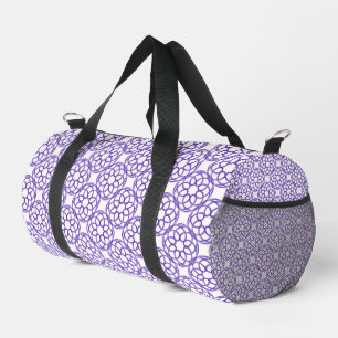 Sac De Sport Motif géométrique sans couture violet blanc