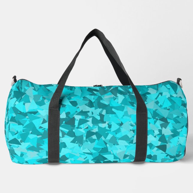 Sac De Sport Motif Grand Triangle Bleu sarcelle (Recto)