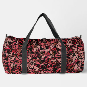Sac De Sport Motif Grand Triangle Rose Rouge