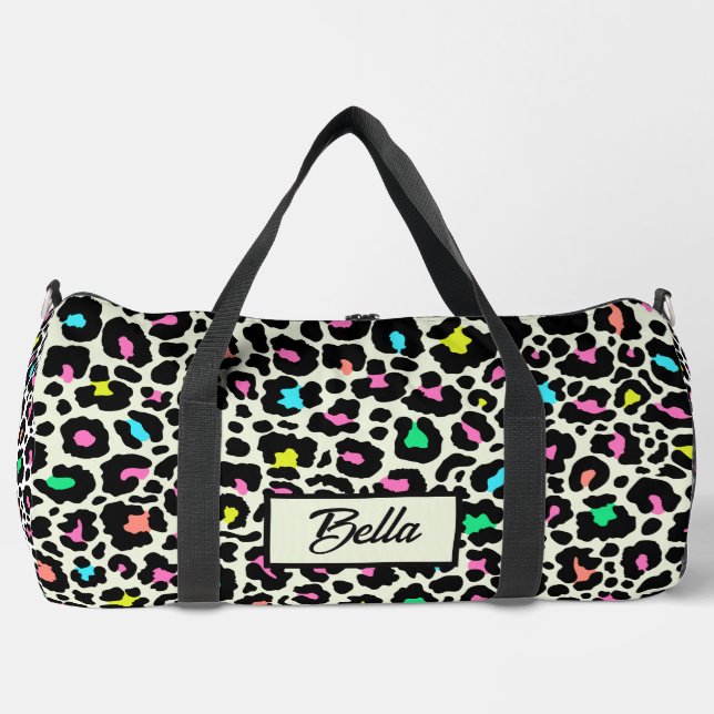 Sac De Sport Motif léopard coloré (Recto)