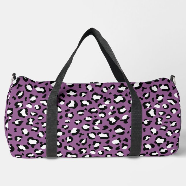 Sac De Sport Motif léopard, Spots léopards, Leopard pourpre (Recto)