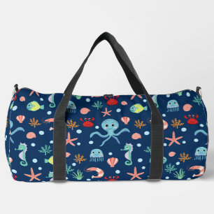 Sac De Sport Motif mignon de vie marine de l'océan