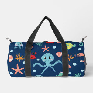 Sac De Sport Motif mignon de vie marine de l'océan