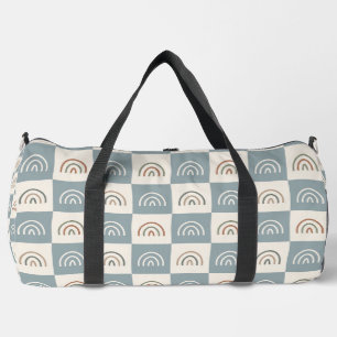Sac De Sport Motif minimaliste arc-en-ciel à carreaux bohème