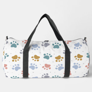 Sac De Sport Motif minimaliste aux empreintes de pattes pastel