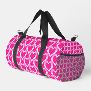 Sac De Sport Motif petits coeurs roses blancs