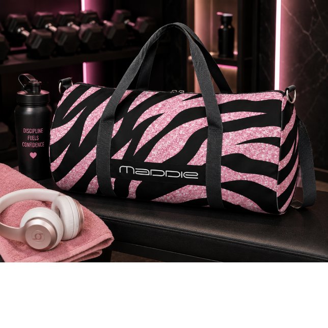 Sac De Sport Motif rayures de zèbre  (Créateur téléchargé)