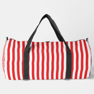 Sac De Sport Motif rayures verticales rouges et blanches classi