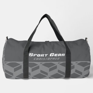 Sac De Sport Motif répétitif moderne gris