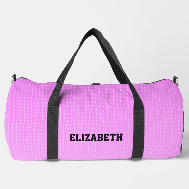 Sac De Sport Motif rose points blancs (Recto)