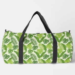 Sac De Sport Motif sans couture de feuilles tropicales & Monste