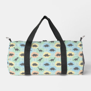 Sac De Sport Motif sans couture de silhouette de dinosaure préh