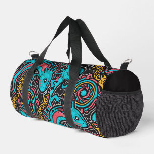 Sac De Sport Motif tribal aztèque axolotl Xolotl mythologie boh