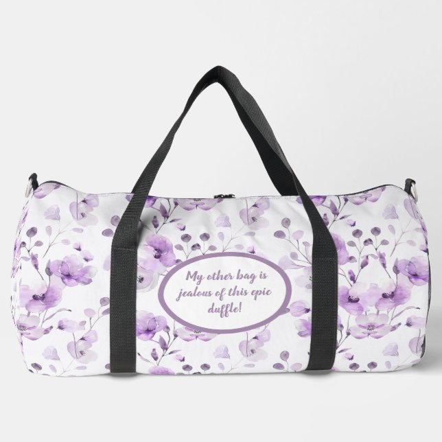 Sac De Sport Motif vintage Lilac (Recto)