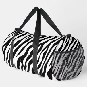 Sac De Sport Motif zèbre exotique Noir et Blanc