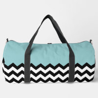 Motif Zigzag noir et blanc, Chevron, Bleu