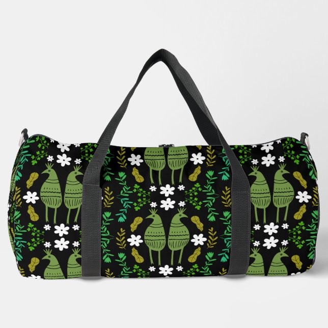 Sac De Sport Naïve Nature Rustique Oiseau Art populaire (Recto)