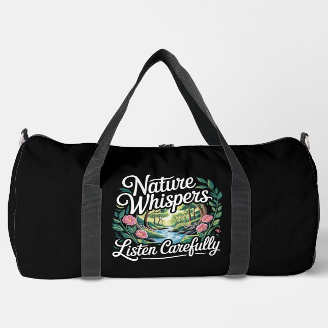 Sac De Sport Nature murmure Écoutez attentivement Vert (Recto)