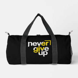 Sac De Sport Ne jamais abandonner Typographie motivante en détr