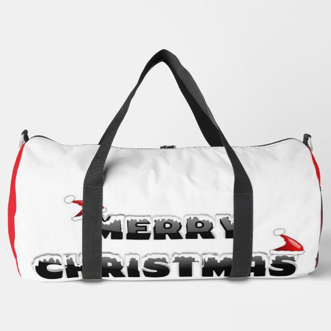 SAC DE SPORT NEIGE MERRY NOËL (Recto)