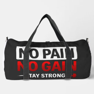 Sac De Sport No Pain No Gain Gym Motivation T-Shirt Fit