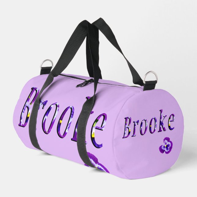 Sac De Sport Nom Brooke Floral Violet (Coin gauche)