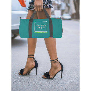 Sac De Sport Nom de l'entreprise et logo sur Petit vert Turquoi