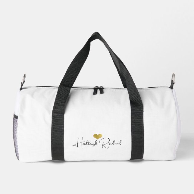 Sac De Sport Nom de script manuscrit moderne personnalisé  (Verso)